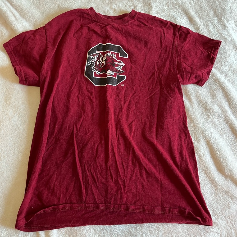 South Carolina Gamecocks Football TShirt Graphic Garnet